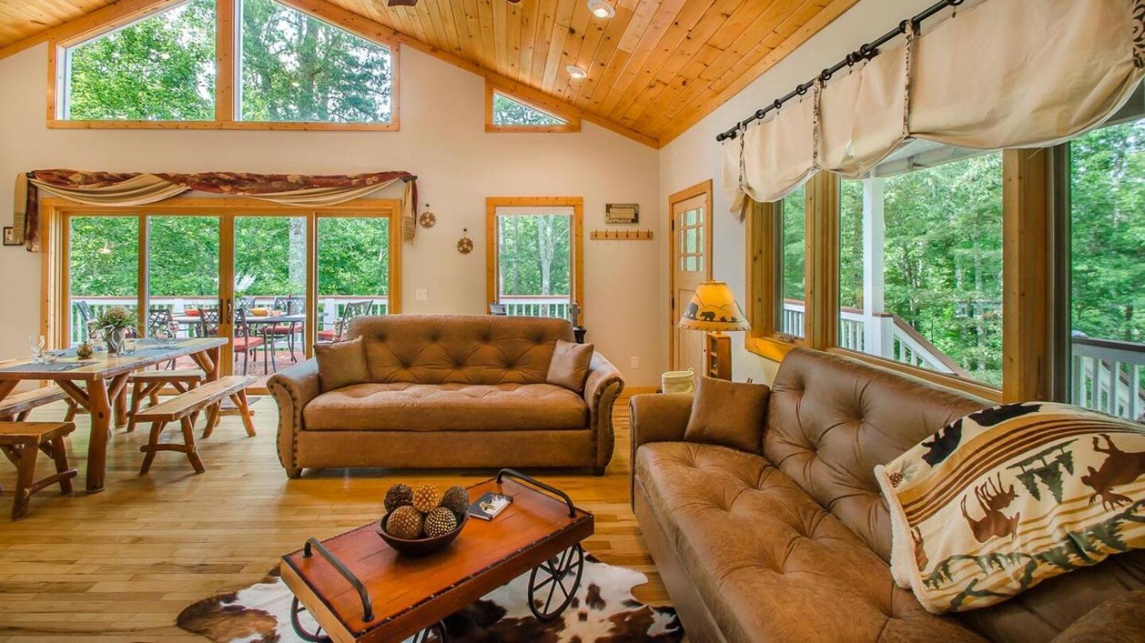 Serene Mountain And Sunset Views 3Bd Cabin Franklin Exterior photo